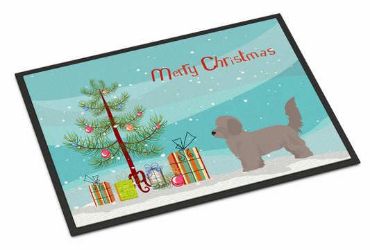 Christmas Tree Dog Art Indoor or Outdoor Mat