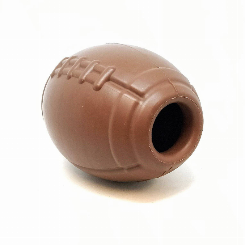 MKB Football Durable Rubber Chew Toy and Treat Dispenser