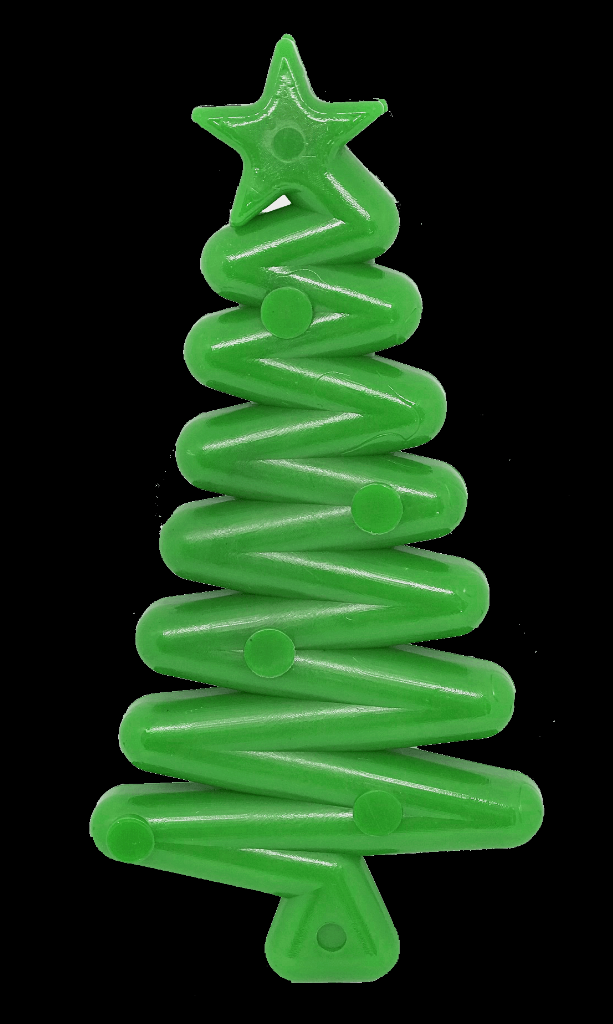 MKB Christmas Tree Ultra Durable Nylon Dog Chew Toy for Aggressive Chewers