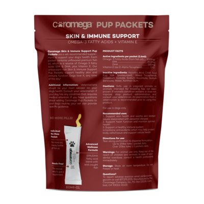 Coromega Pup Packets Omega-3 Skin & Immune Support