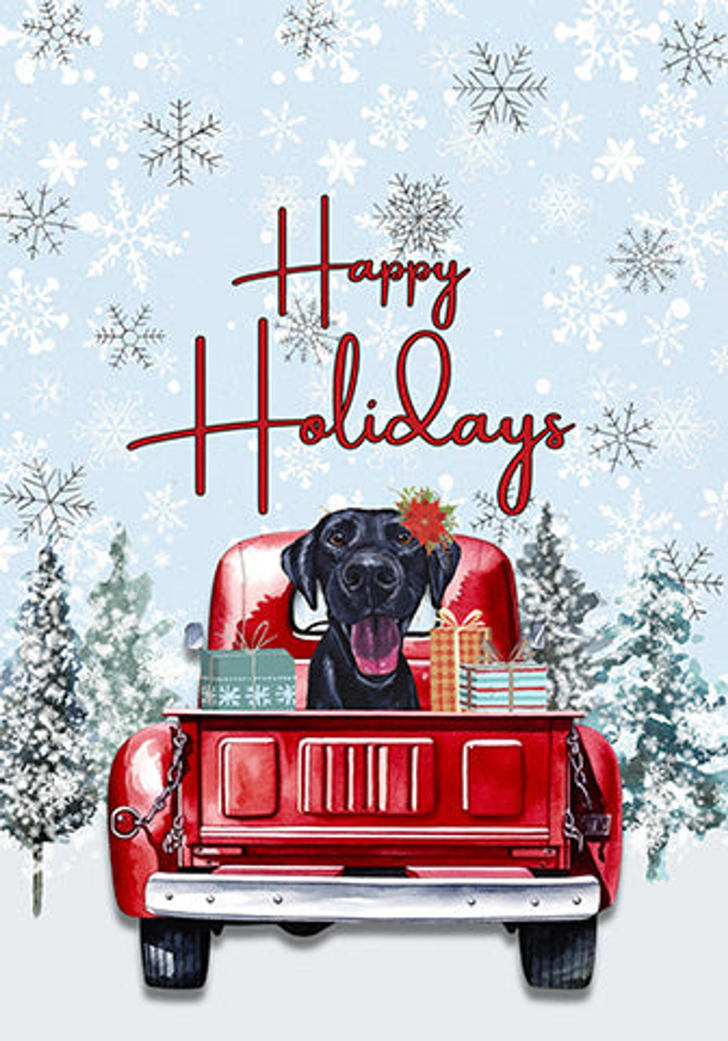 Black Labrador - Hippie Hound Studio Best of Breed Holiday House and Garden Flag