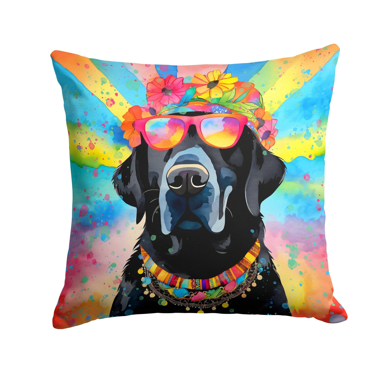 Black Labrador Hippie Dawg Kitchen Towel