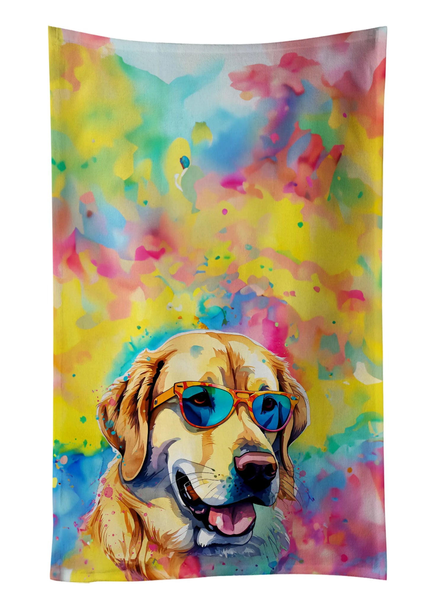 Black Labrador Hippie Dawg Kitchen Towel