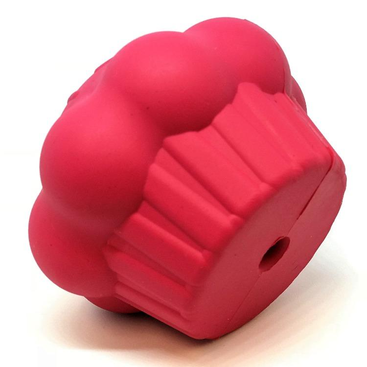 Cupcake Durable Rubber Chew Toy & Treat Dispenser